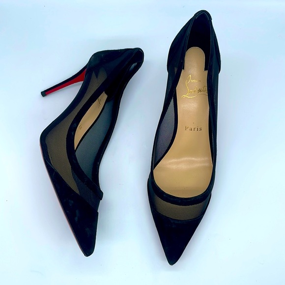 Christian Louboutin Shoes - Christian Louboutin Black Suede leather Galativi 85mm pumps 39.5